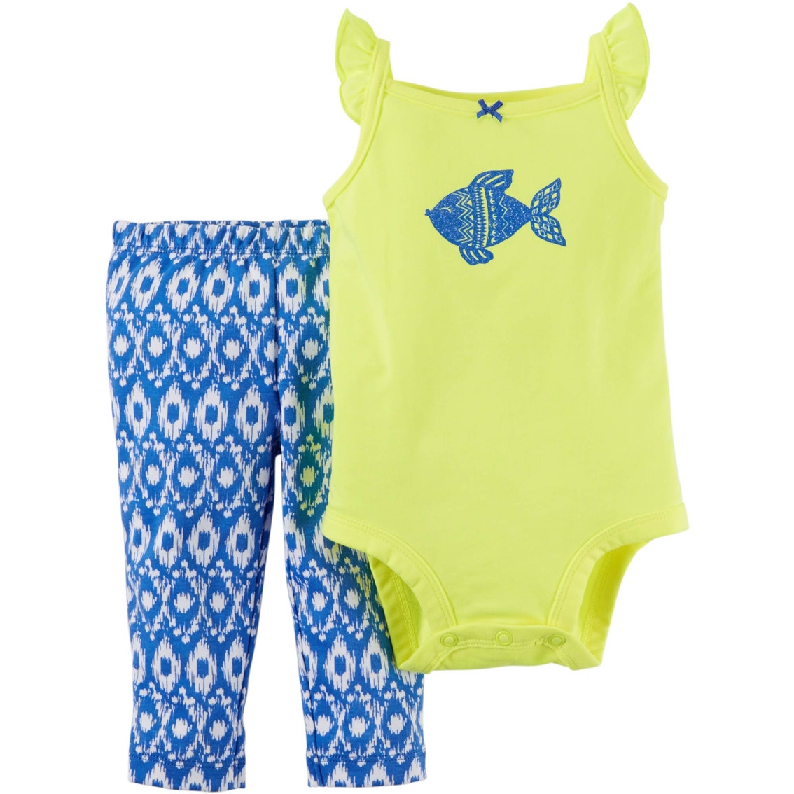 

Комплект 2 в 1 Carters Детский Трикотажный 78-83 см Желтый-Синий 121G450
