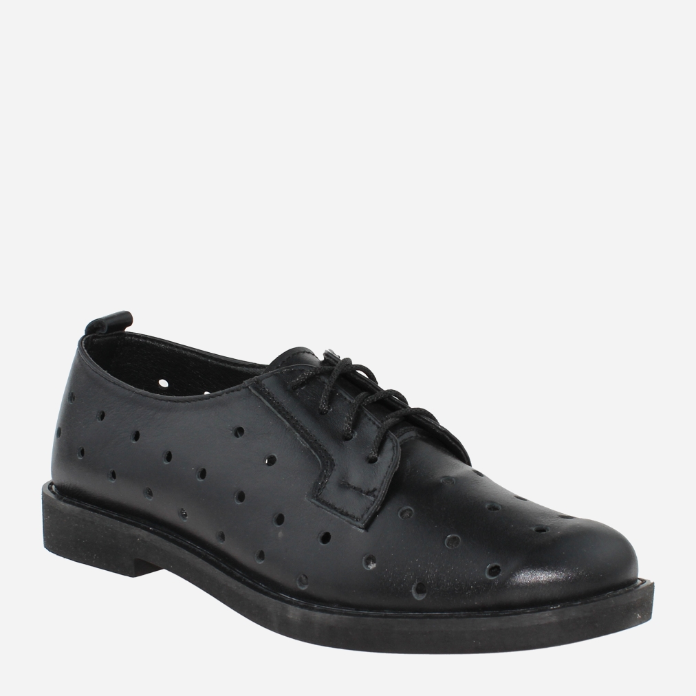 Акція на Жіночі туфлі зі шкіри Classic Style RC2003-2 38 (24 см) Чорні від Rozetka