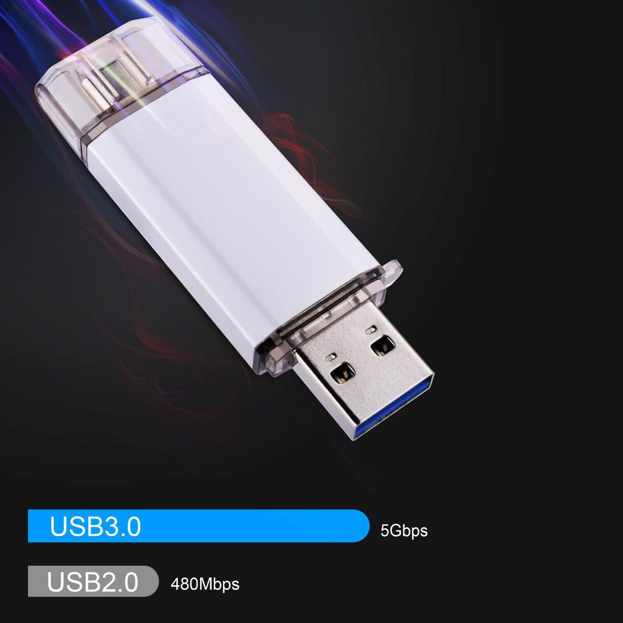 64Gb флешка двухсторонняя USB 3.1 + Type-C, 135/78 мБ чтение/запись,  черная, флеш память накопитель OTG – фото, отзывы, характеристики в  интернет-магазине ROZETKA от продавца: РАДІОТЕКА | Купить в Украине: Киеве,  Харькове, Днепре,