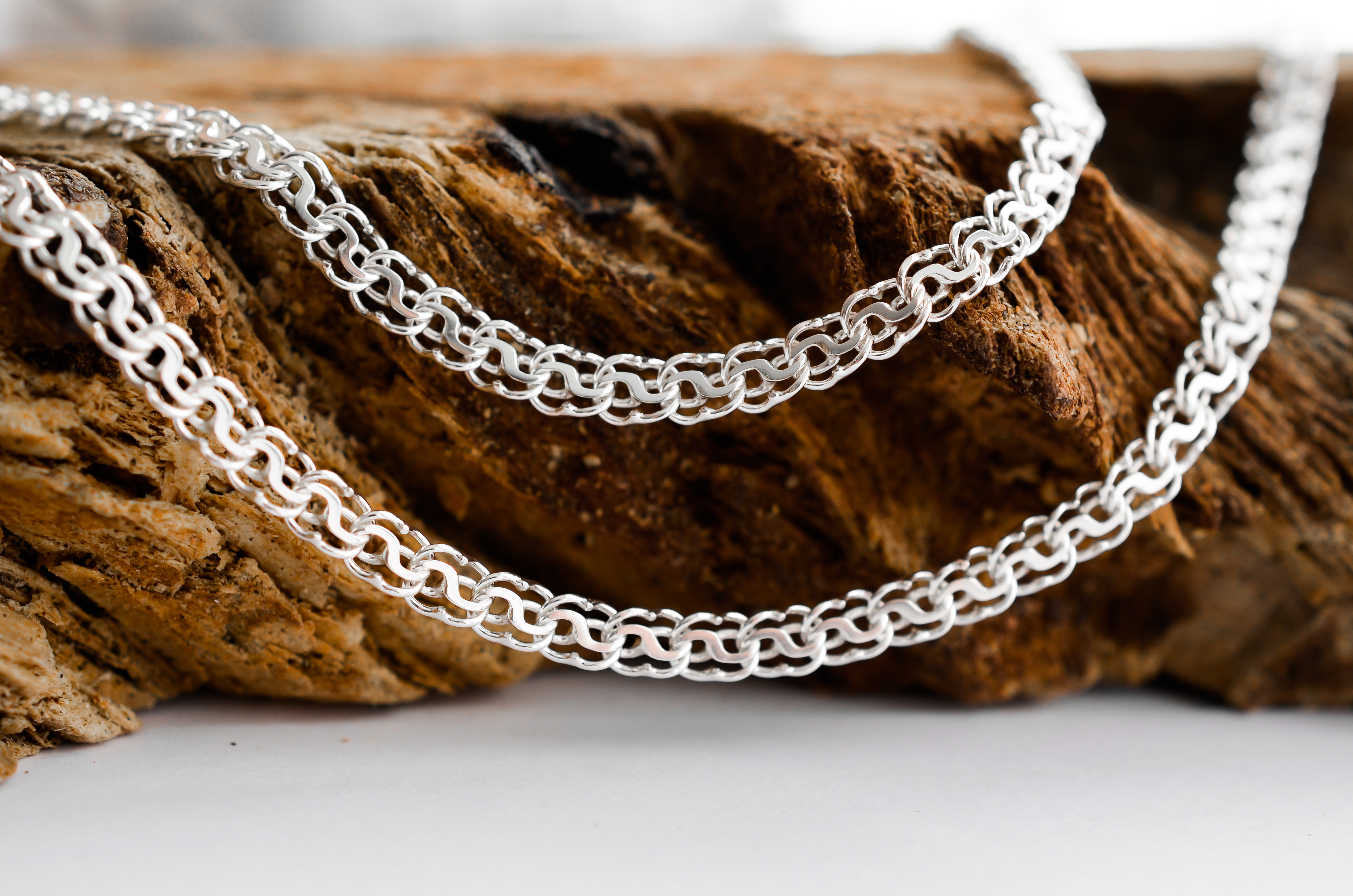 

Серебряная цепочка Meridian 925 пробы плетение "Молния" 45 размер 25013/1450