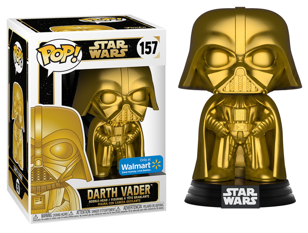 

Фигурка Funko Pop Фанко Поп Star Wars Звёздные войны Darth Vader Дарт Вейдер Gold Metallic 10 см SW JF 157.903