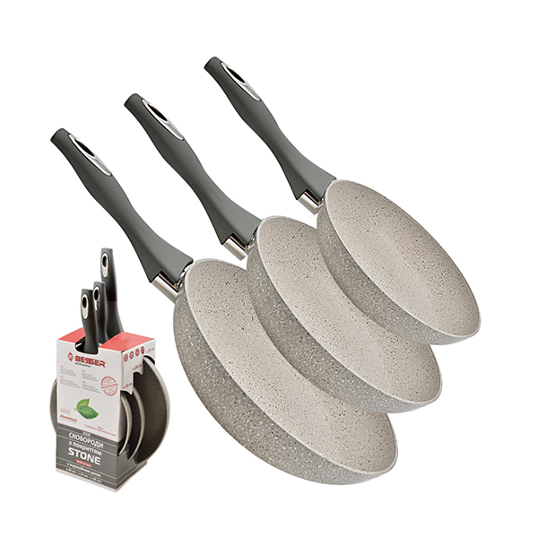 

Набор сковородок Besser Stone Granite 3 шт MH-10328
