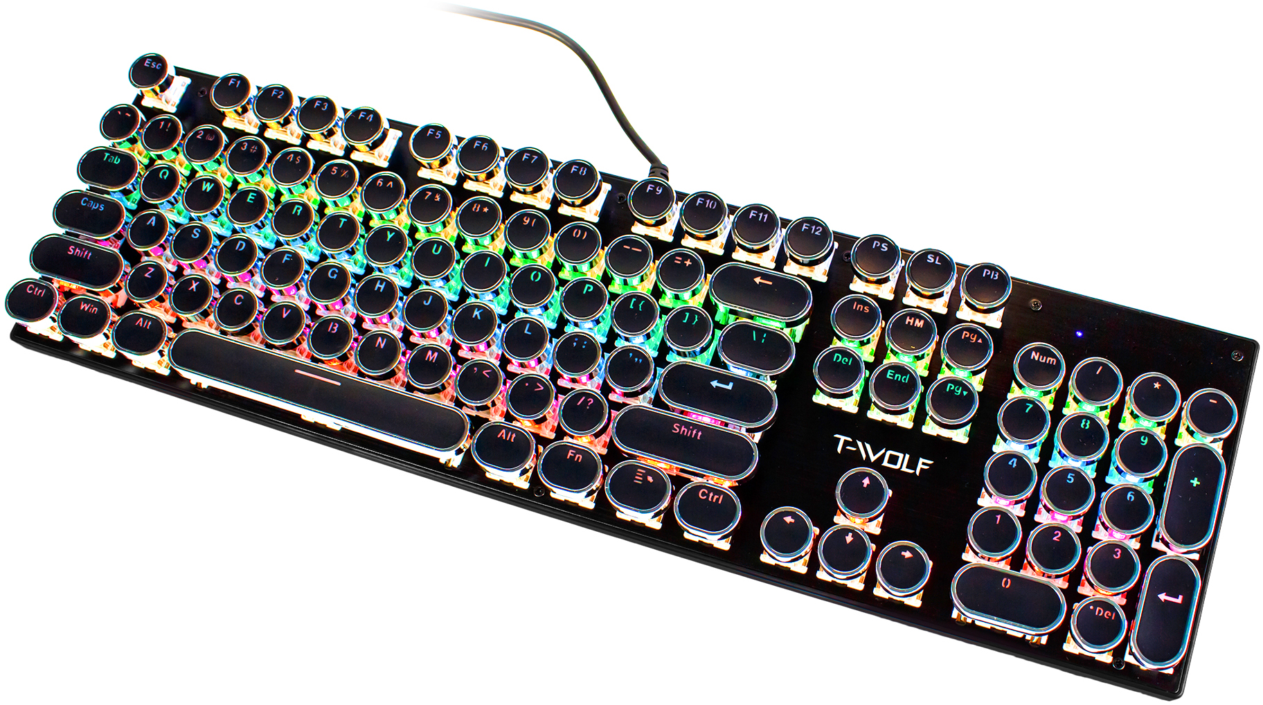 Клавиатура проводная T-Wolf T75 RGB 104-key (TW-T75) – фото, отзывы ...