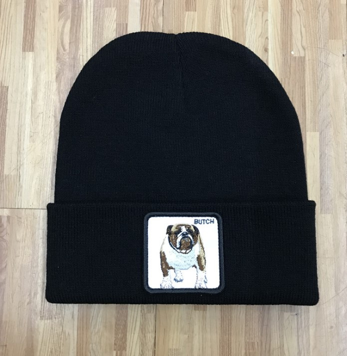

Шапка Jsstore с логотипом собака  Черная, Шапка Jsstore с логотипом собака One Size Черная