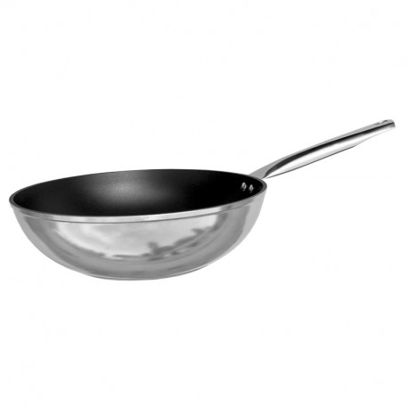 

Антипригарный Wok с нержавеющей ручкой Profi 28 см Биол 2818Н