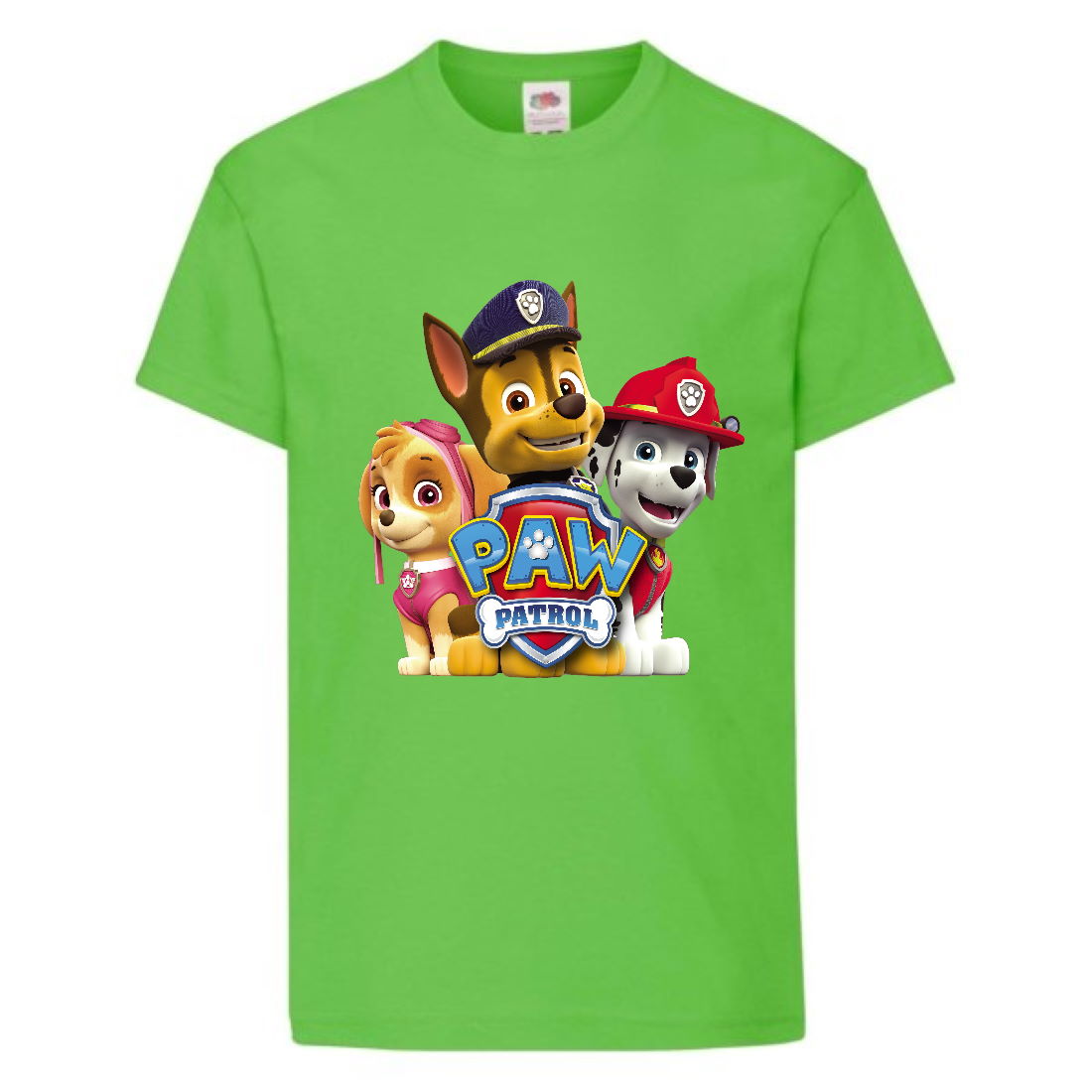 

Футболка детская Щенячий патруль (Paw Patrol) светло-зеленая (puppies-green) размер 116 см