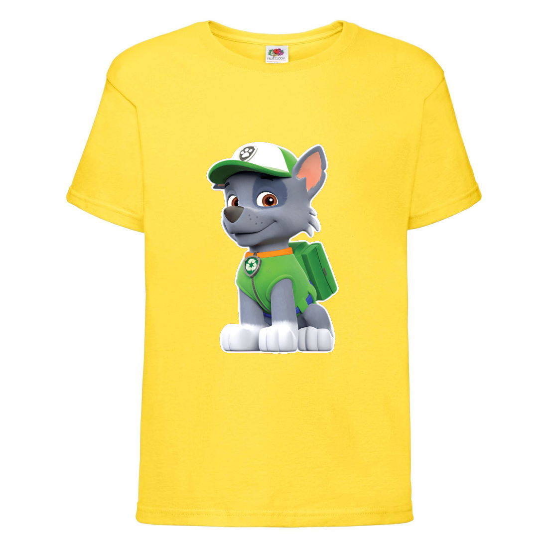 

Футболка детская Щенячий патруль (Paw Patrol) желтая (rocky-yellow) размер 128 см