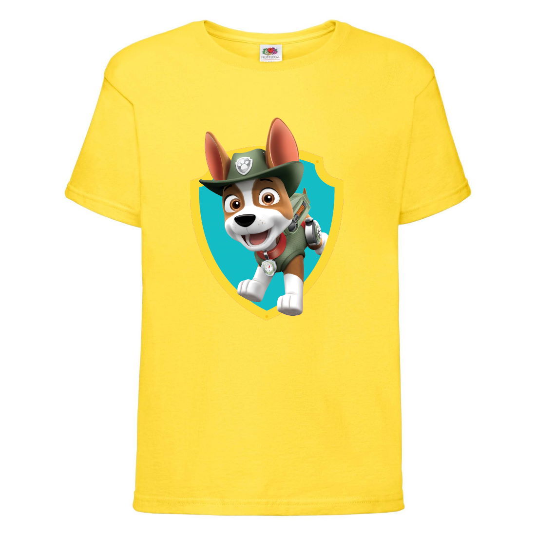 

Футболка детская Щенячий патруль (Paw Patrol) желтая (tracker-yellow) размер 128 см