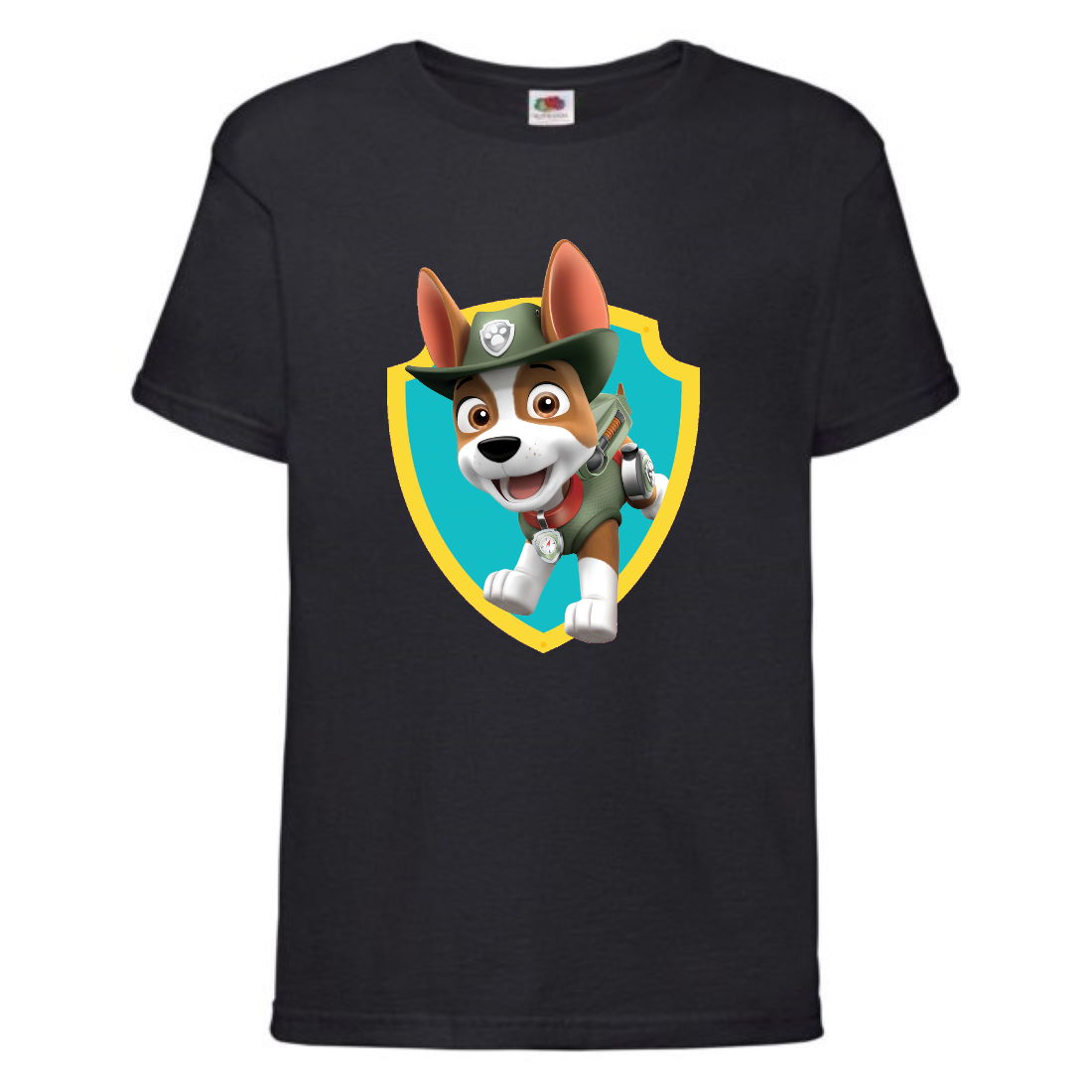 

Футболка детская Щенячий патруль (Paw Patrol) черная (tracker-black) размер 116 см
