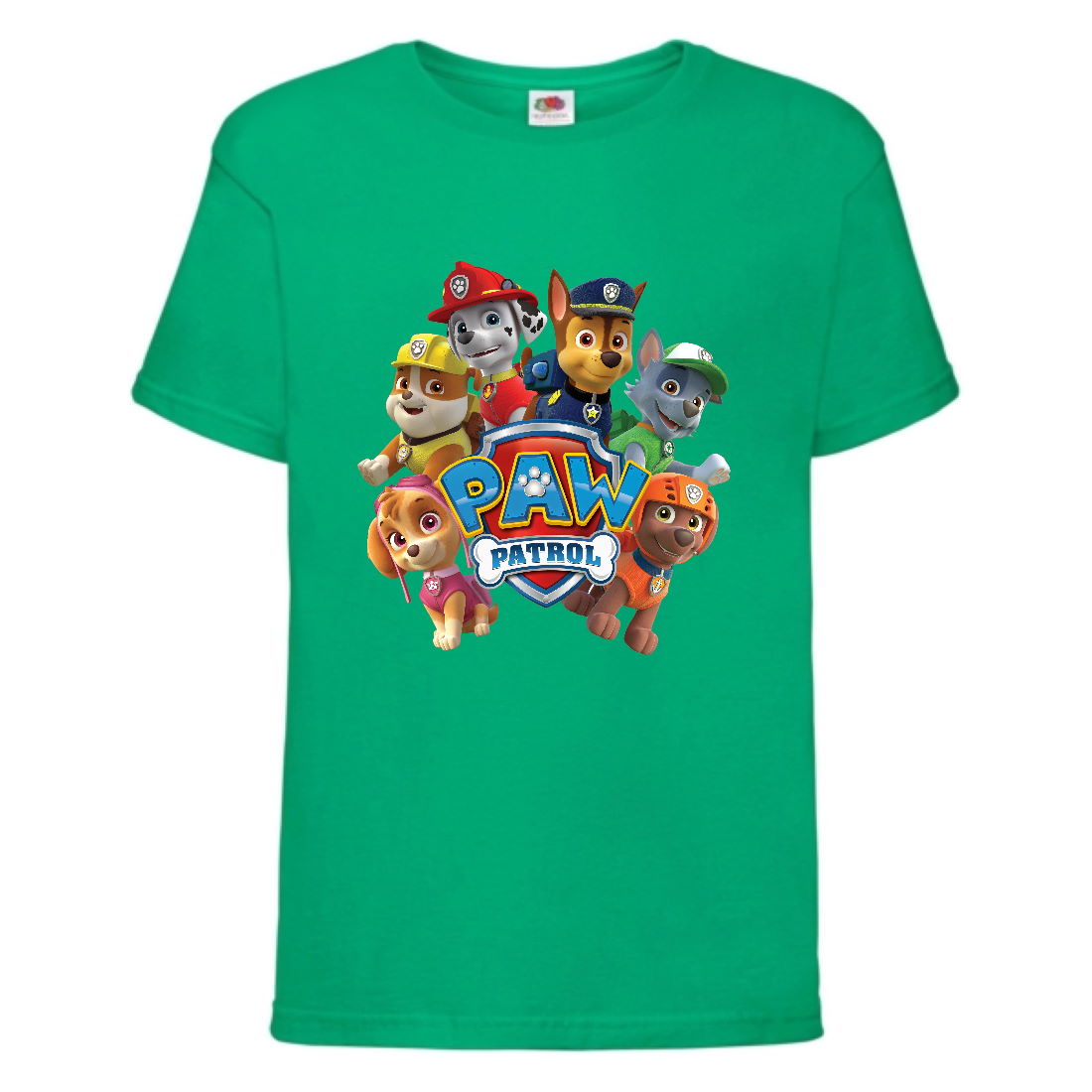 

Футболка детская Щенячий патруль (Paw Patrol) зеленая (all-puppies-green) размер 116 см