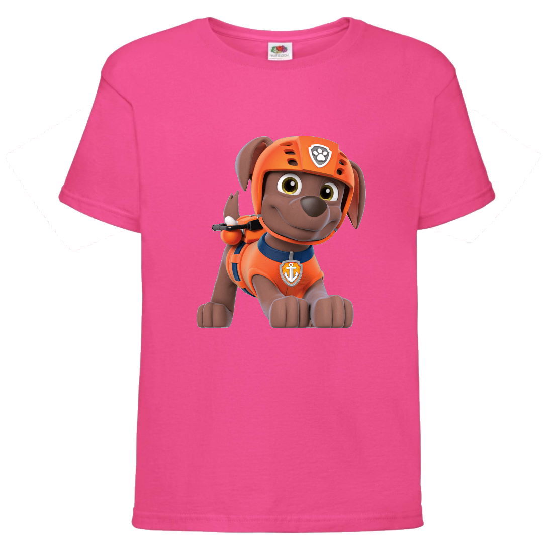 

Футболка детская Щенячий патруль (Paw Patrol) розовая (zuma-pink) размер 128 см