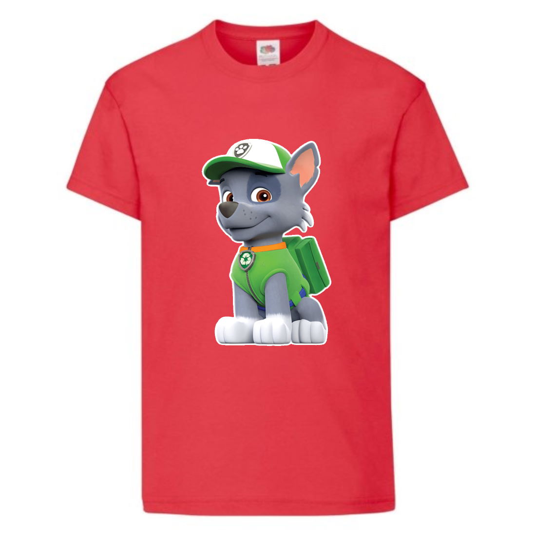 

Футболка детская Щенячий патруль (Paw Patrol) красная (rocky-red) размер 128 см