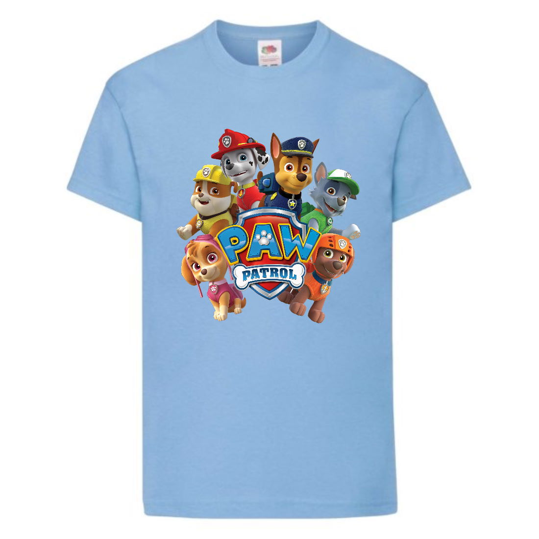 

Футболка детская Щенячий патруль (Paw Patrol) светло-голубая (all-puppies-blue) размер 116 см