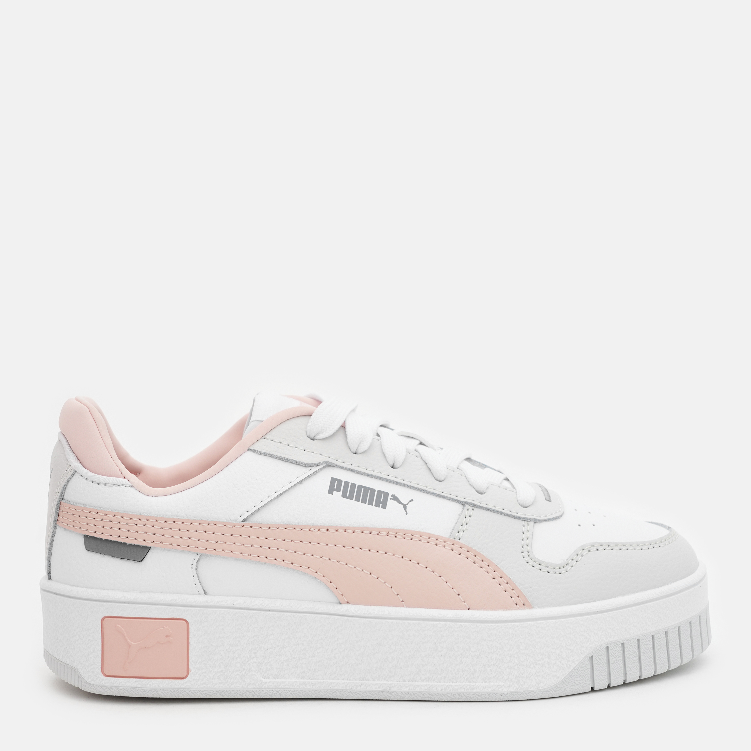 Акция на Кеди дитячі Puma 39384604 37 (4) Puma White-Rose Dust-Feather Gray от Rozetka