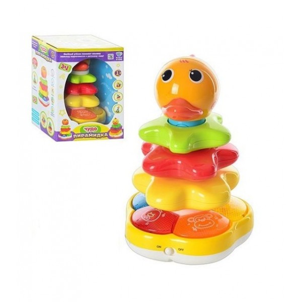 

Музыкальная игрушка - сортер Пирамидка LIMO Toy со светом и звуком (22164)