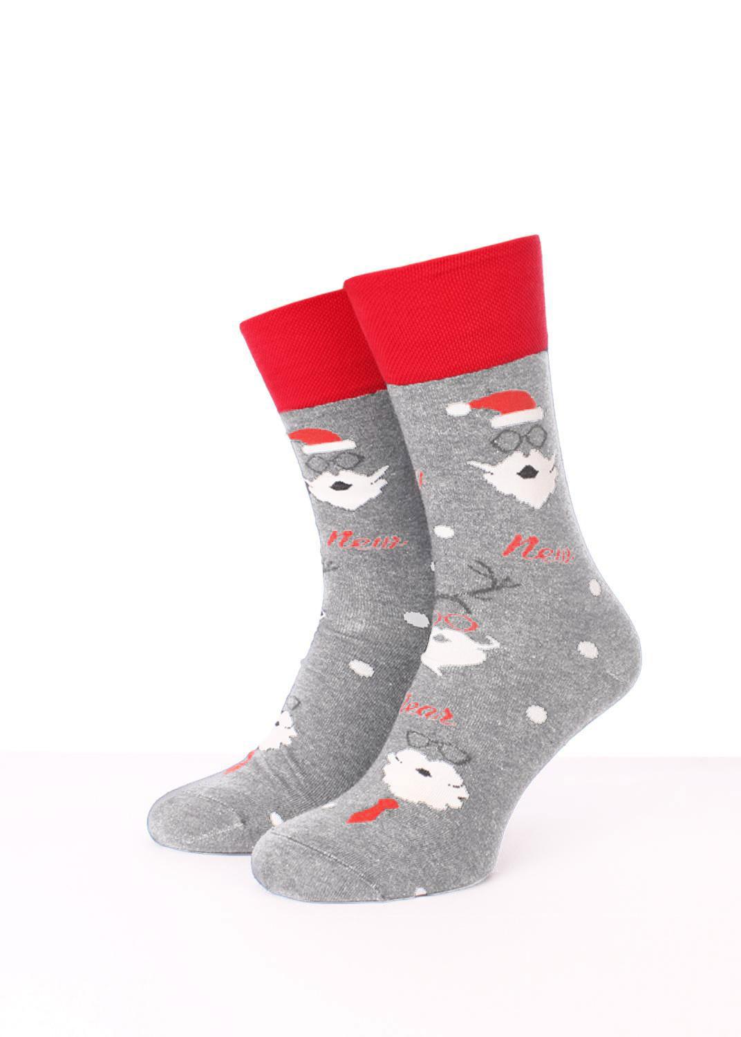 

Носки с рисунком GIULIA MS3M/Sl-NEW YEAR-006 39-40 р Light grey melange