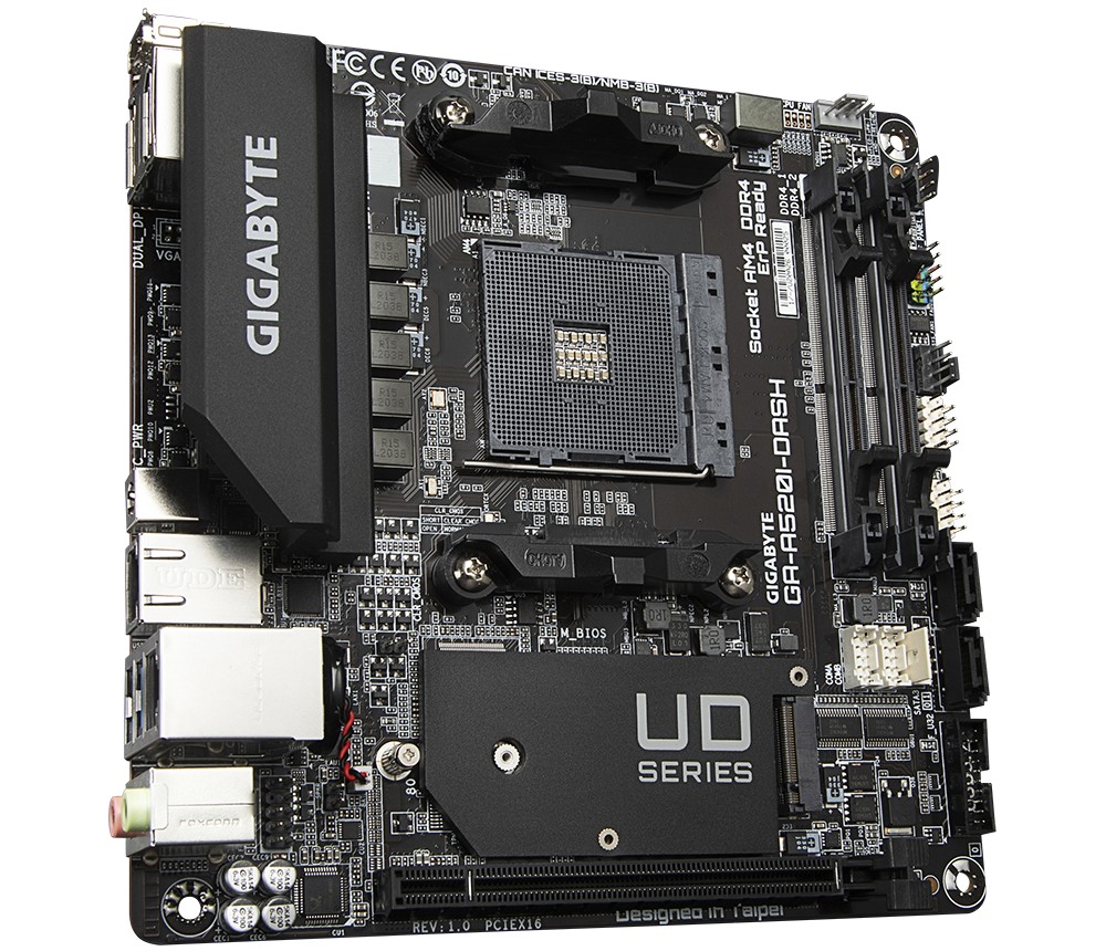 Материнська плата Gigabyte GA-A520I-DASH rev. 1.0 mini-ITX (AMD A520 ...
