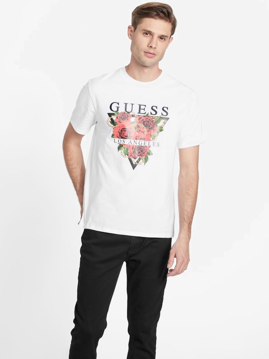 Акція на Футболка Guess 75675372 2XL Біла від Rozetka