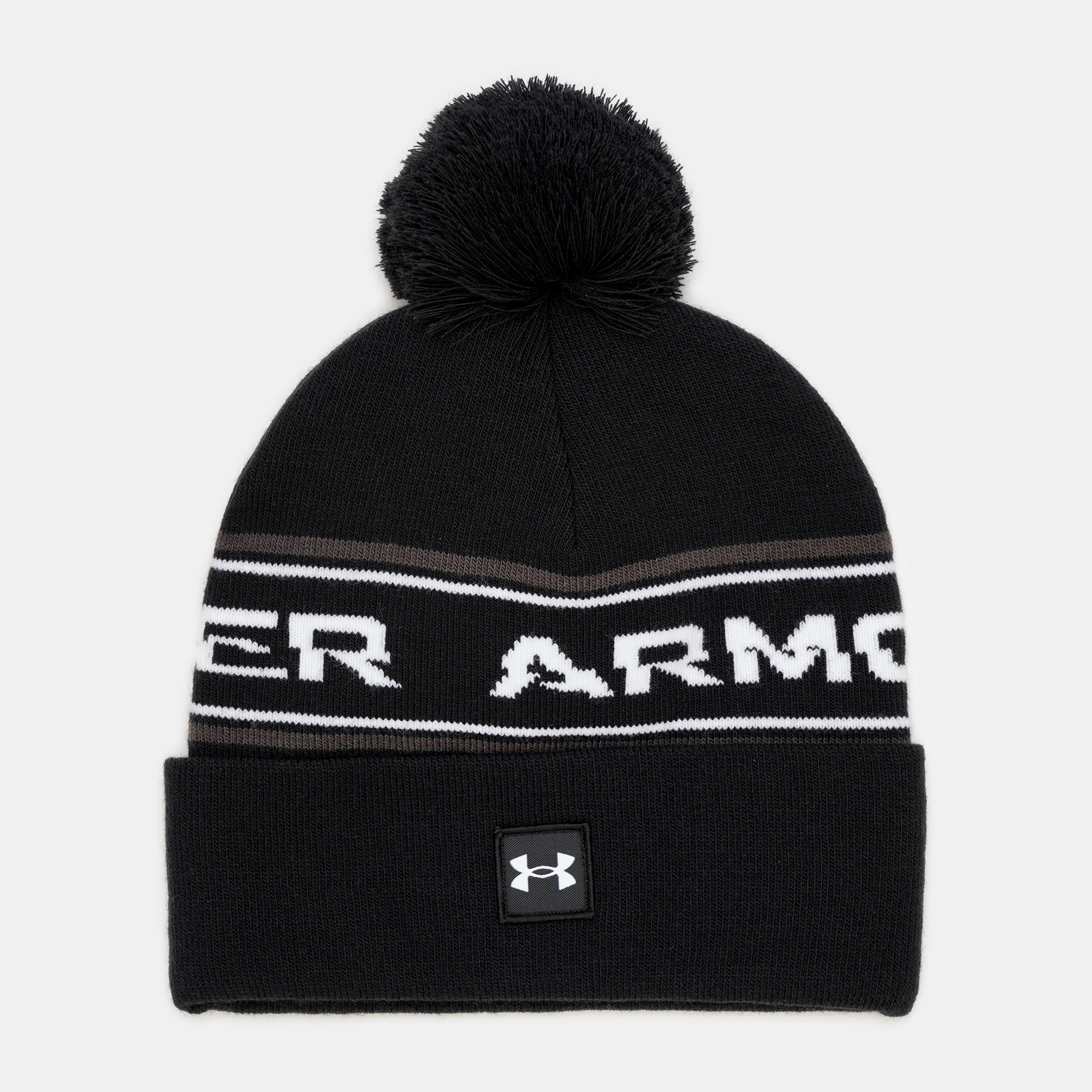 Акція на Шапка чоловіча Under Armour UA Men's Halftime Pom Beanie 1379985-001 OSFM One Size Чорна від Rozetka