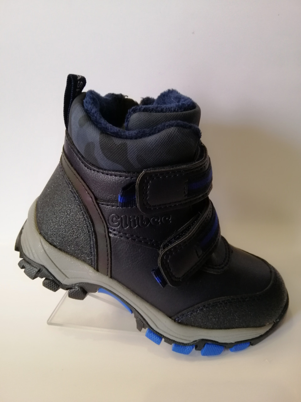 

Зимние ботинки для мальчика Clibee 254 H blue синие р.28-19,5 см