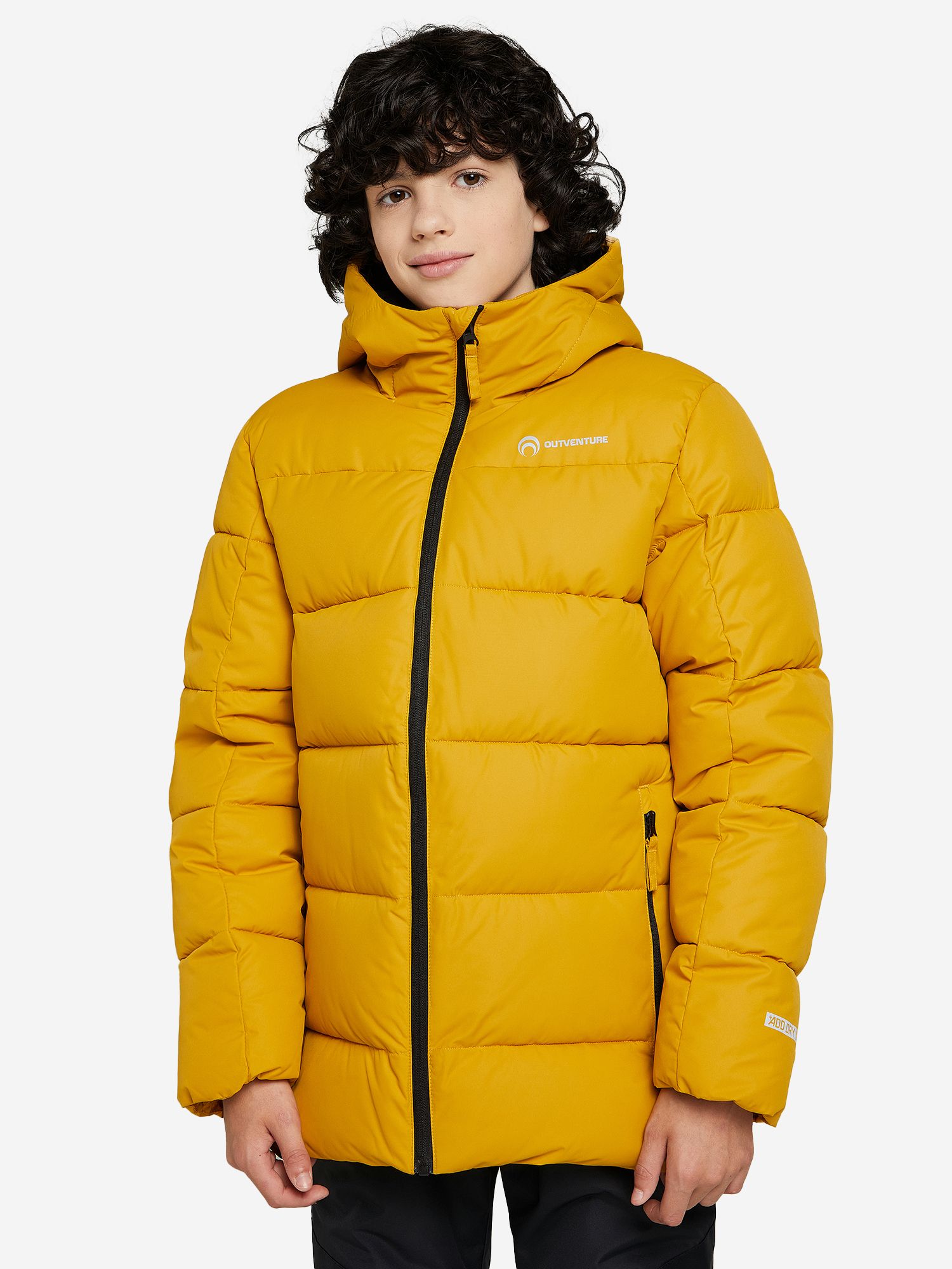 Акція на Підліткова зимова куртка для хлопчика Outventure Boys' Jacket 124492-Y2 134-140 см Охра від Rozetka