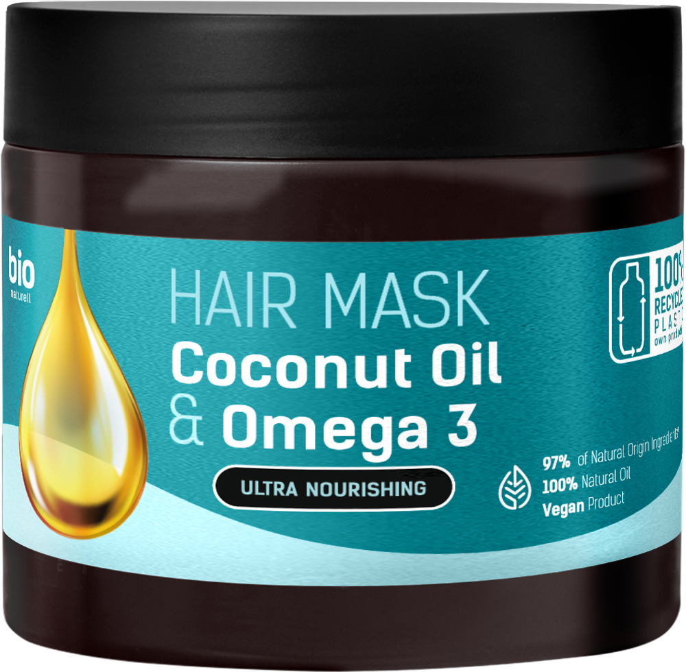 Маска BIO Naturell Coconut Oil & Omega 3 295 мл (8588006042610) в
