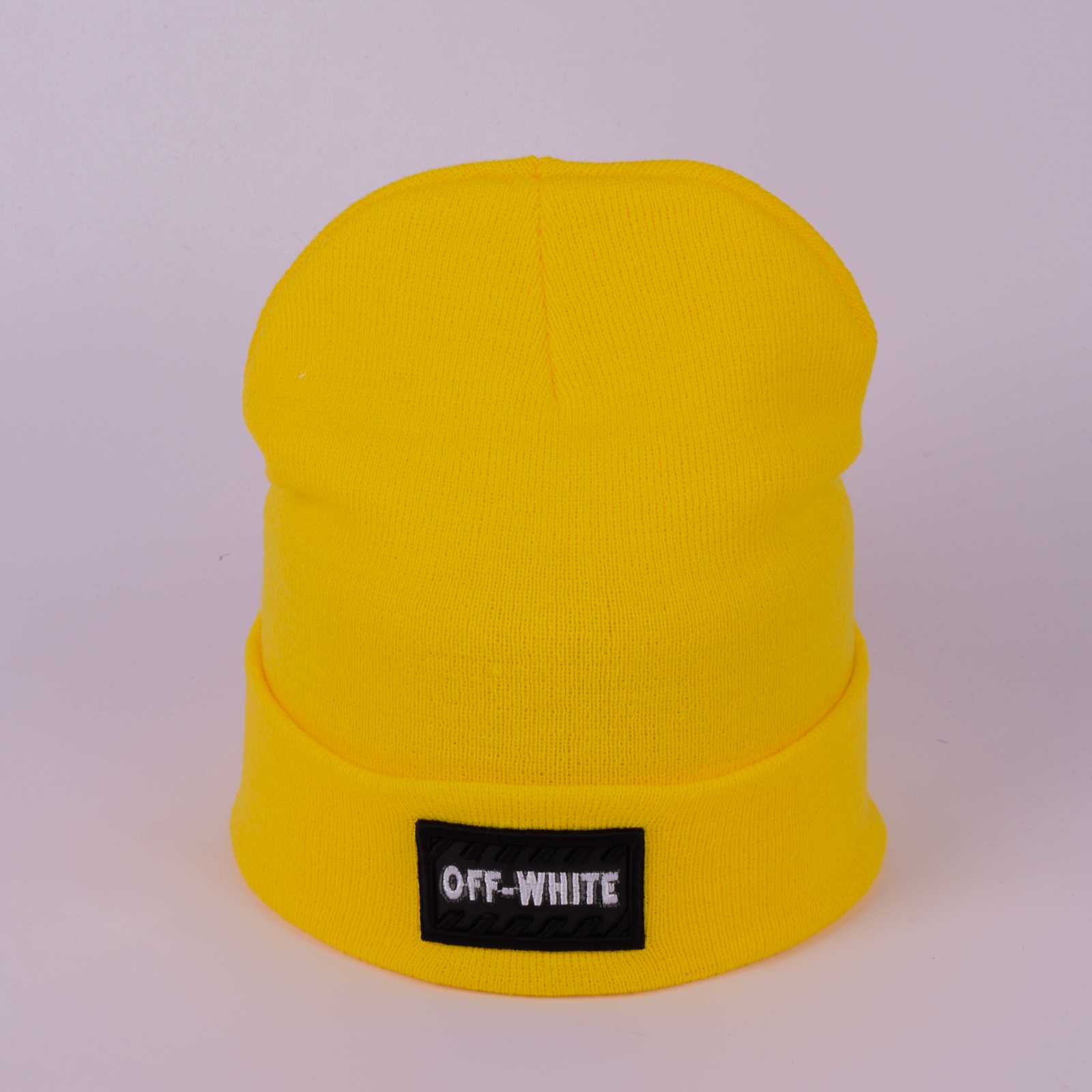 

Шапка унисекс с отворотом Off-White 06-1. Цвет: Желтый