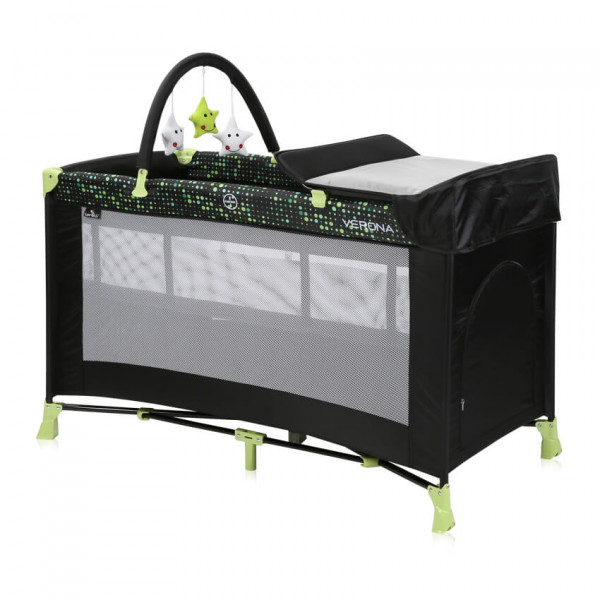 

Манеж Lorelli VERONA 2L+ (black/green dots)