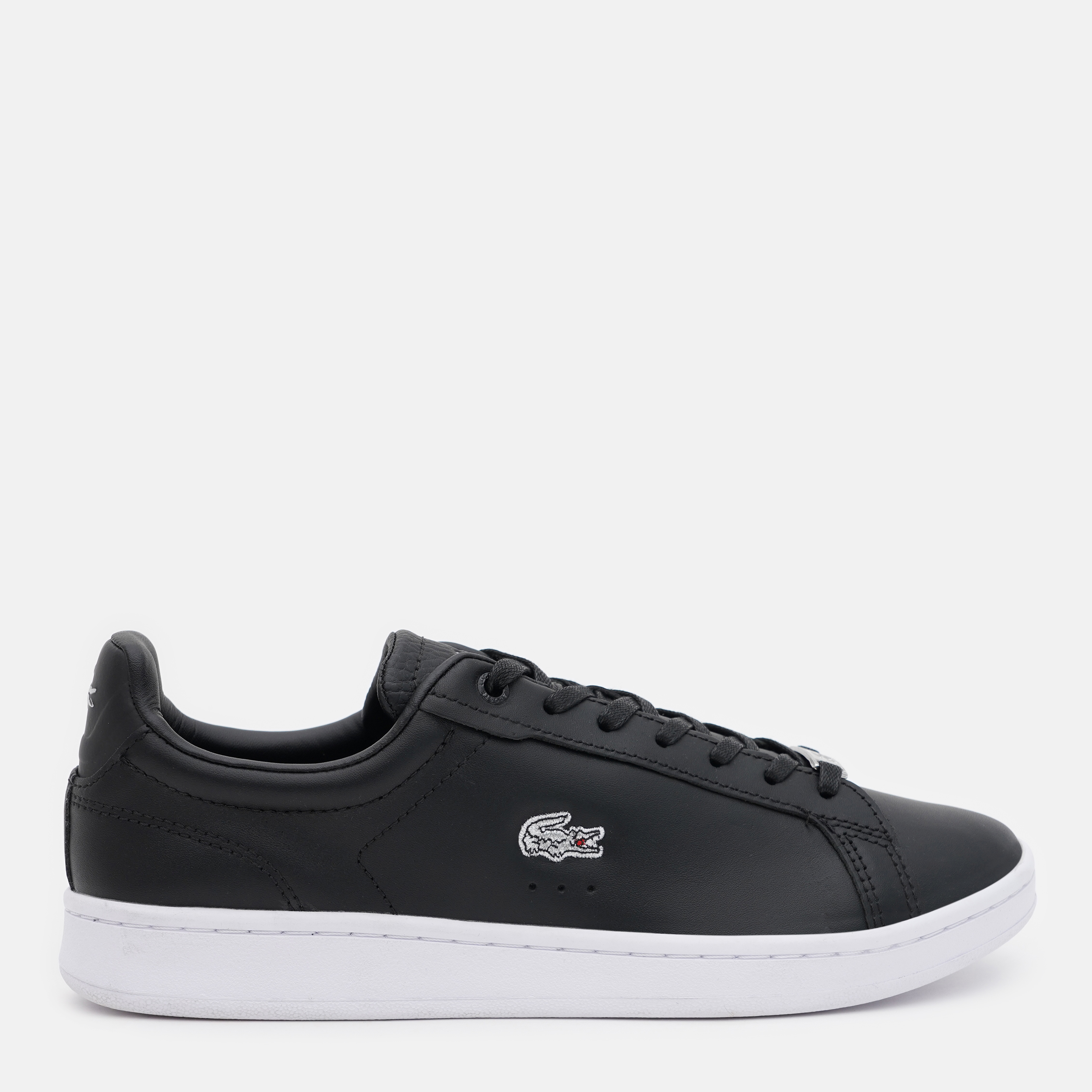 Акція на Жіночі кеди низькі Lacoste Carnaby Pro 745SFA0082-22F 39 (T5.5) 25.2 см Blk/Slv від Rozetka