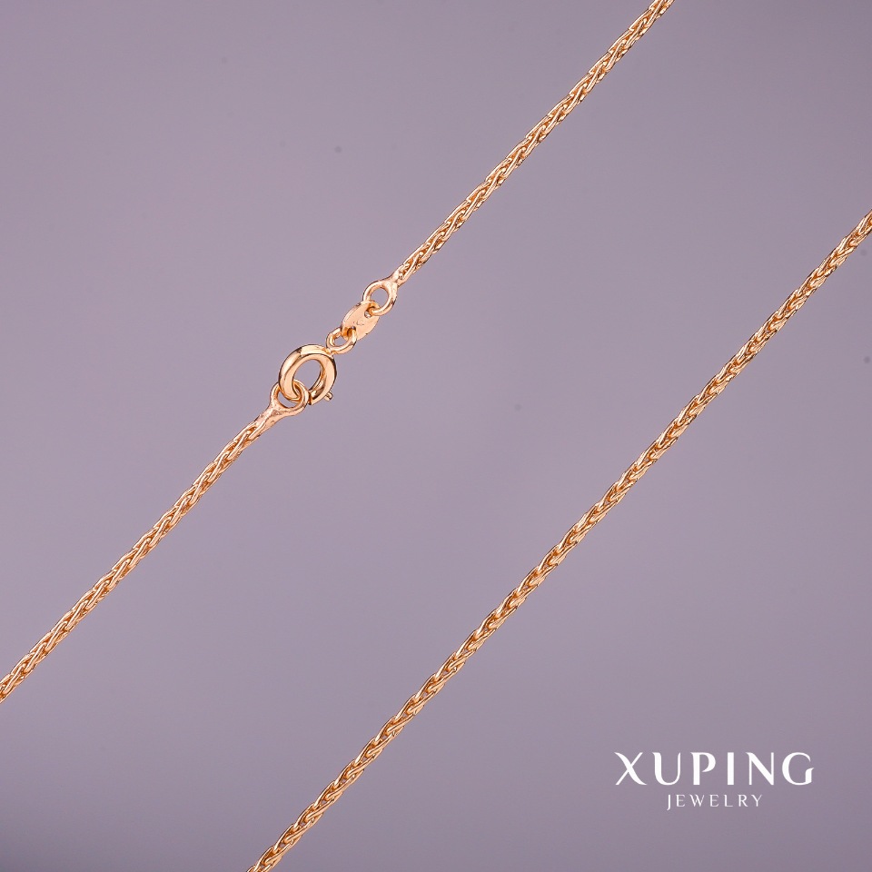 

Цепочка Xuping плетение колосок, толщина 1,4мм, длина 45см Позолота 18К, ida37185