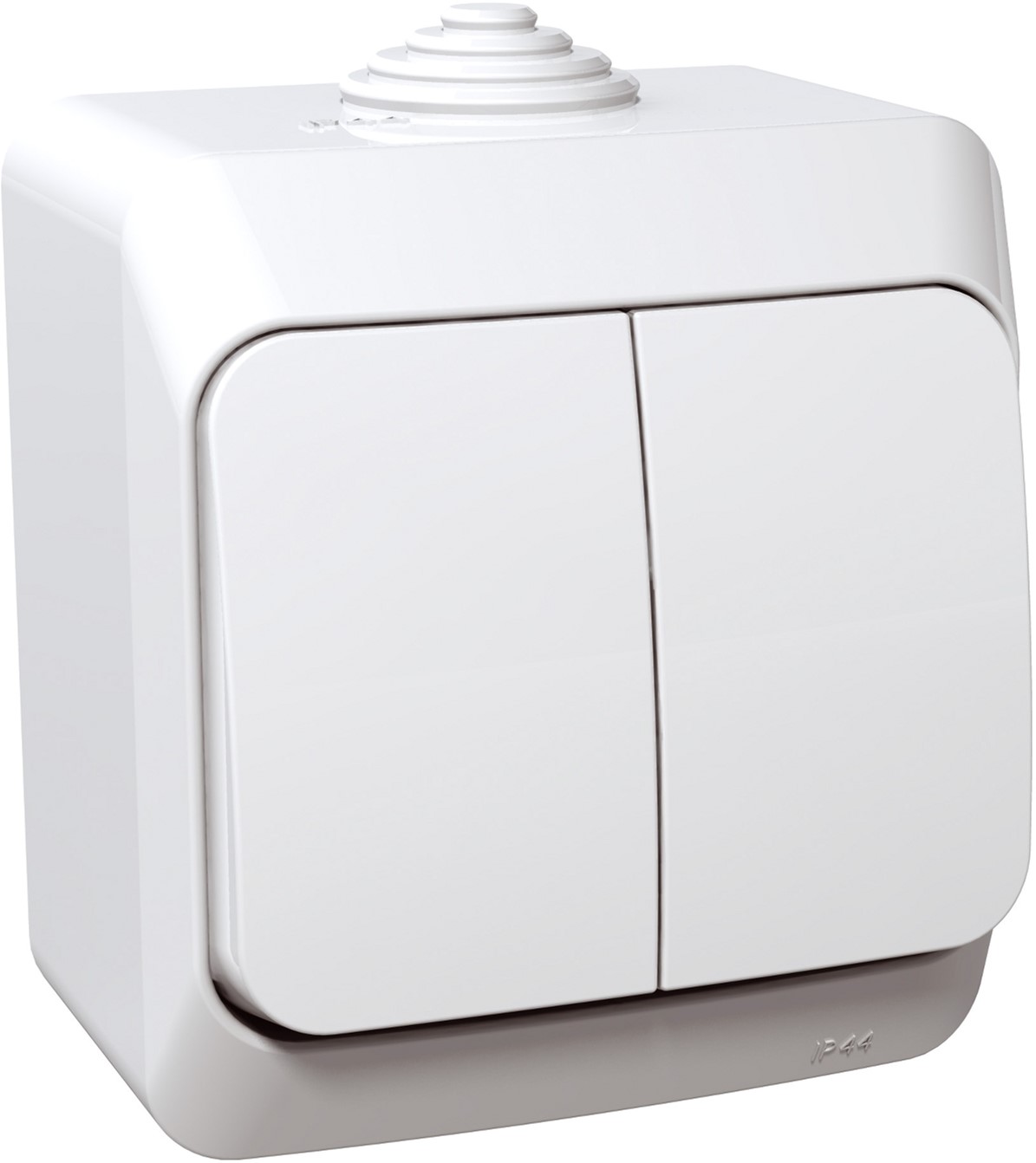 2-клавишный выключатель Schneider Electric Cedar Plus IP44 Белый ...