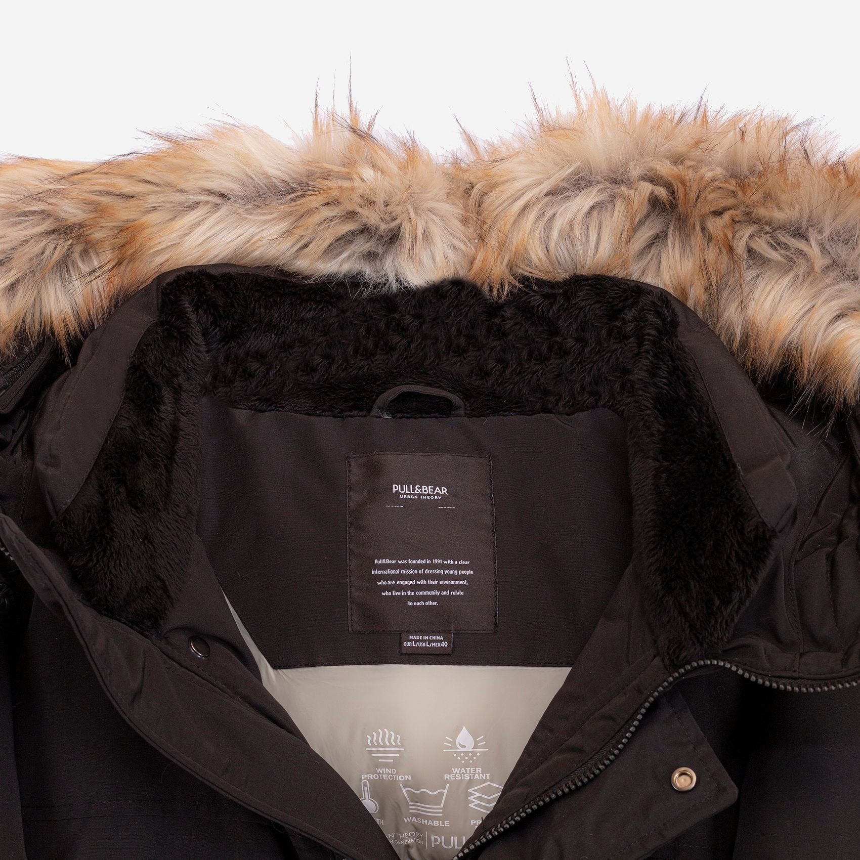 Pull and outlet bear parka