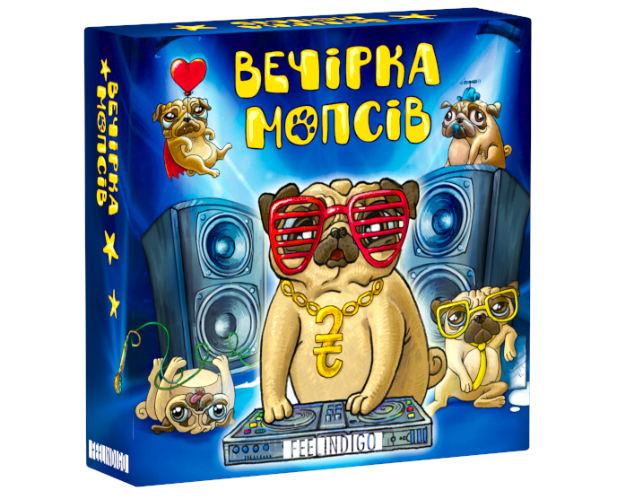 

Настольная игра Вечеринка мопсов (Вечірка мопсів)