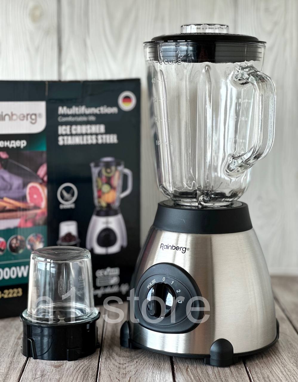 Блендер Rainberg RB-2223 2000 Вт кофемолка, измельчитель для коктейлей ...