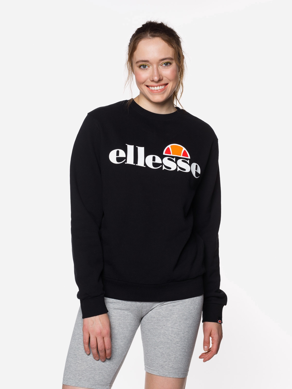 Акція на Світшот жіночий Ellesse Agata Sweatshirt SGS03238-001 XS (8) Чорний з принтом від Rozetka