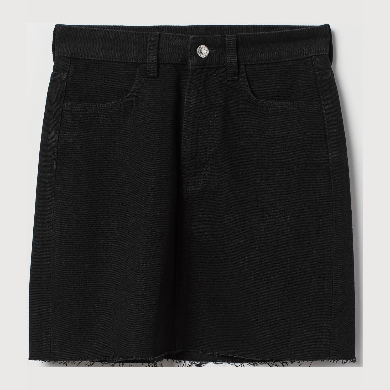 Акція на Спідниця джинсова міні літня жіноча H&M 0688105 32P Чорна від Rozetka