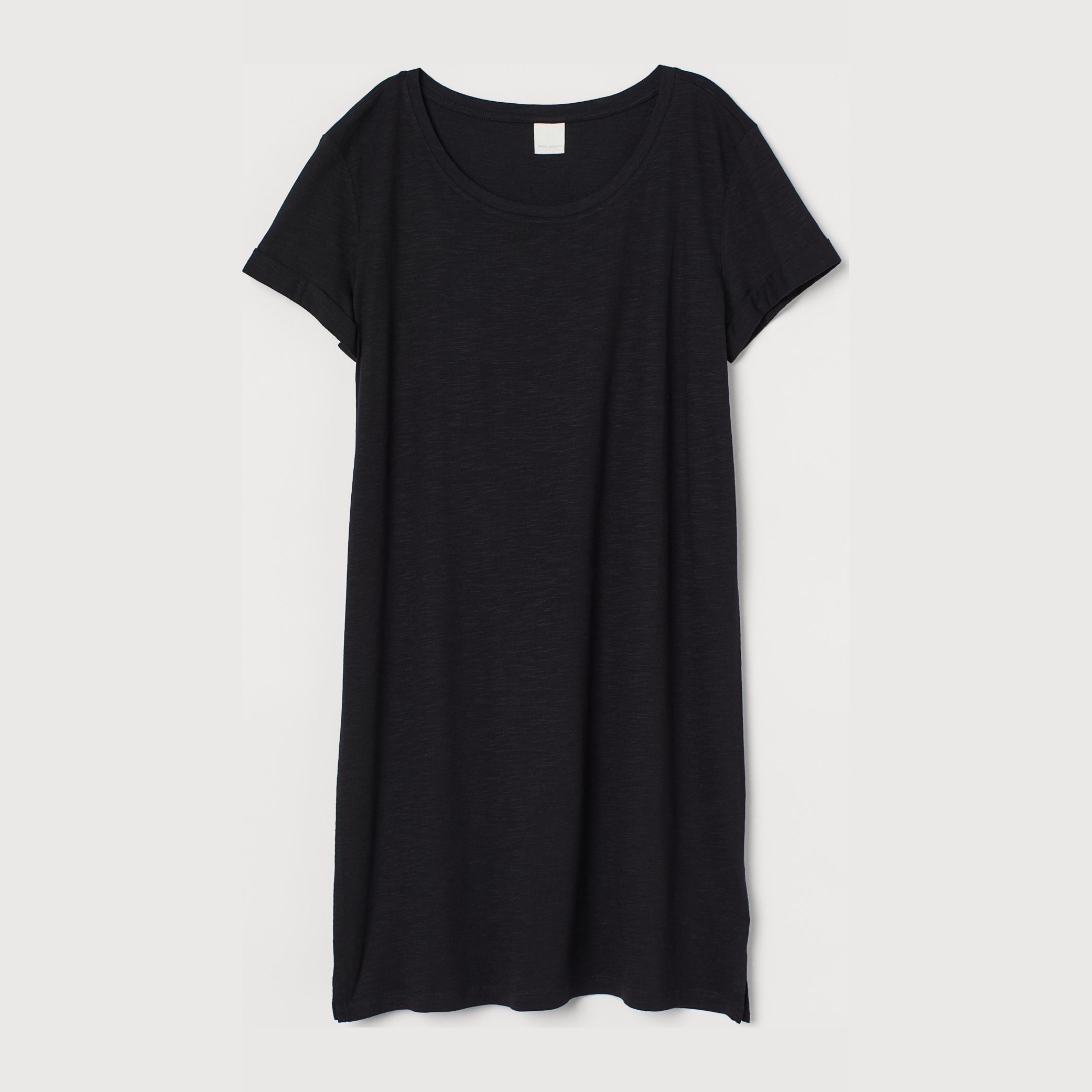 Акція на Сукня-футболка міні літня жіноча H&M 0859077 XS Чорна від Rozetka