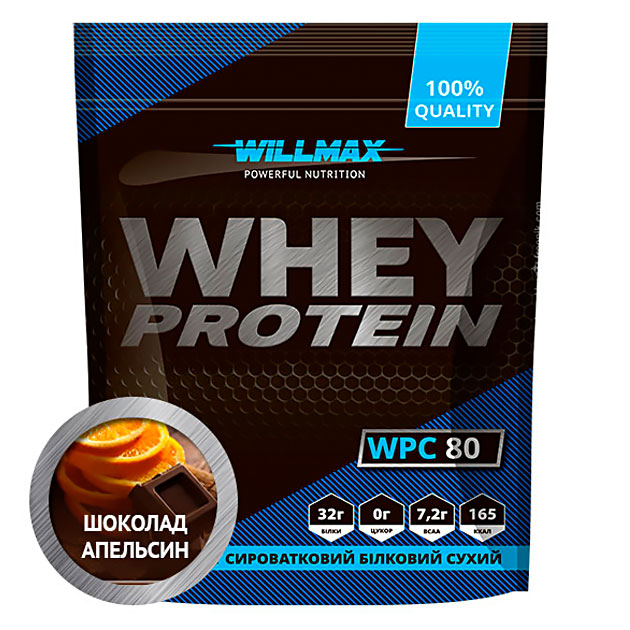 

Протеин Willmax Whey Protein 80 920 г Шоколад - Апельсин
