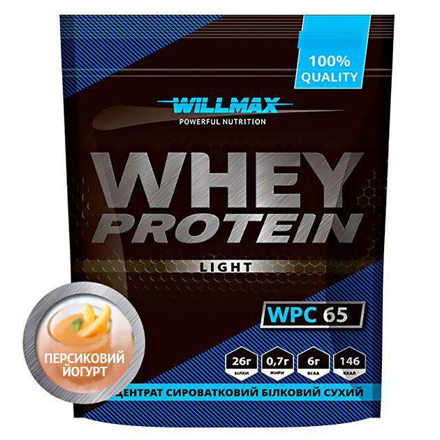 

Протеин Willmax Whey Protein 65 Light 1000 г Персиковый йогурт