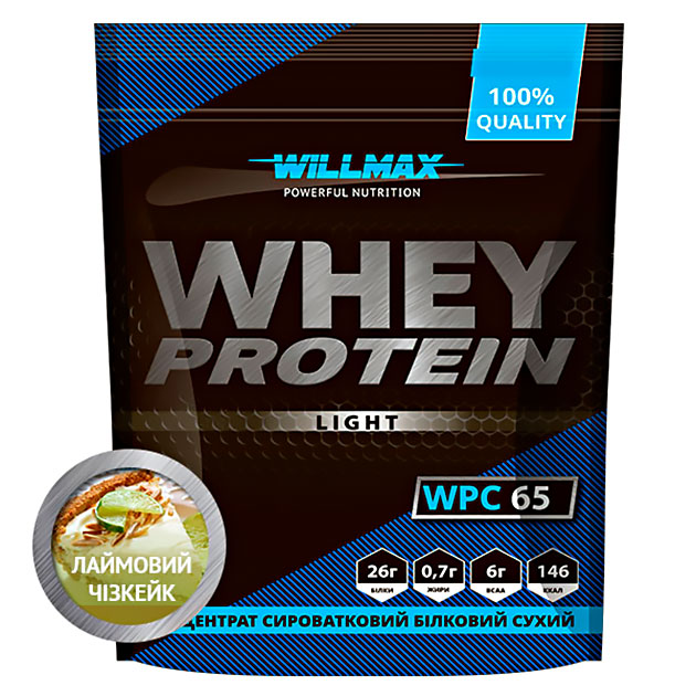 

Протеин Willmax Whey Protein 65 Light 1000 г Лаймовый чизкейк