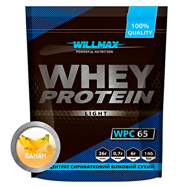 

Протеин Willmax Whey Protein 65 Light 1000 г Банан