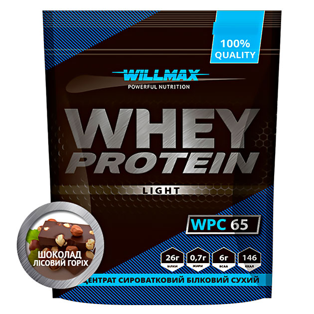

Протеин Willmax Whey Protein 65 Light 1000 г Шоколад - Лесной орех