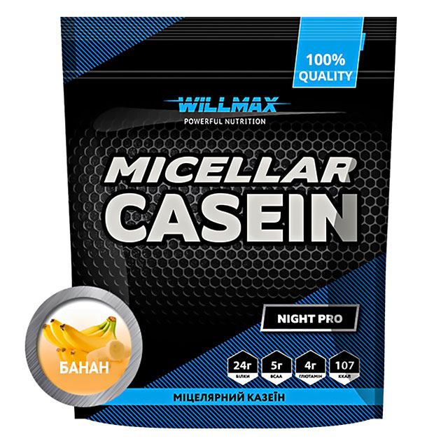 

Протеин Willmax Micellar Casein 900 г Банан