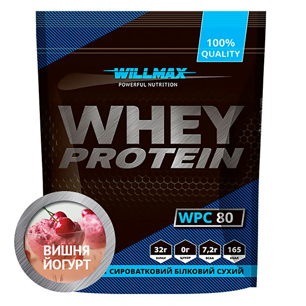 

Протеин Willmax Whey Protein 80 920 г Йогурт - Вишня