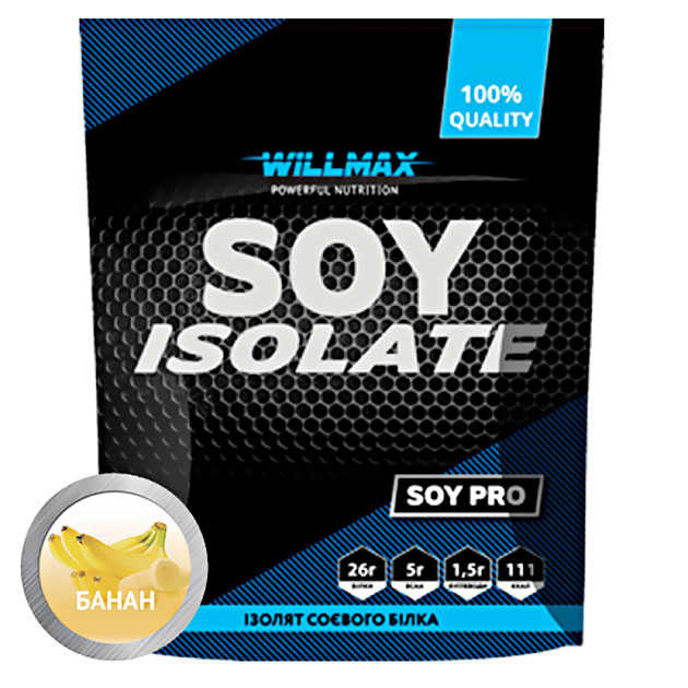 

Протеин Willmax Soy Isolate 900 г Банан