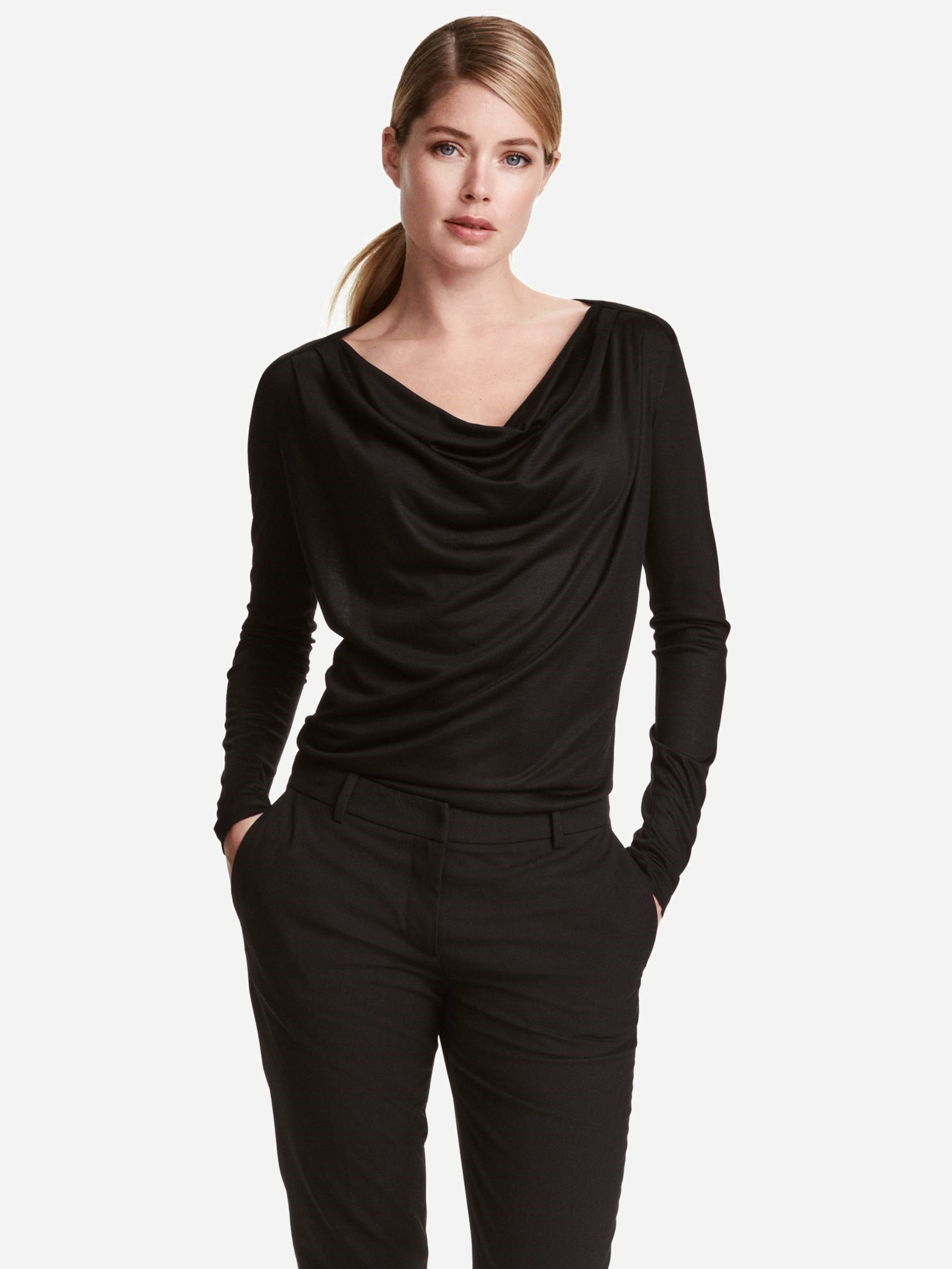 

Лонгслив H&M KK4272874 S Черный
