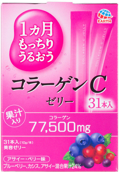 

Питьевой коллаген Earth Placenta C Jelly в форме желе со вкусом лесных ягод 310 г (4901080661418)