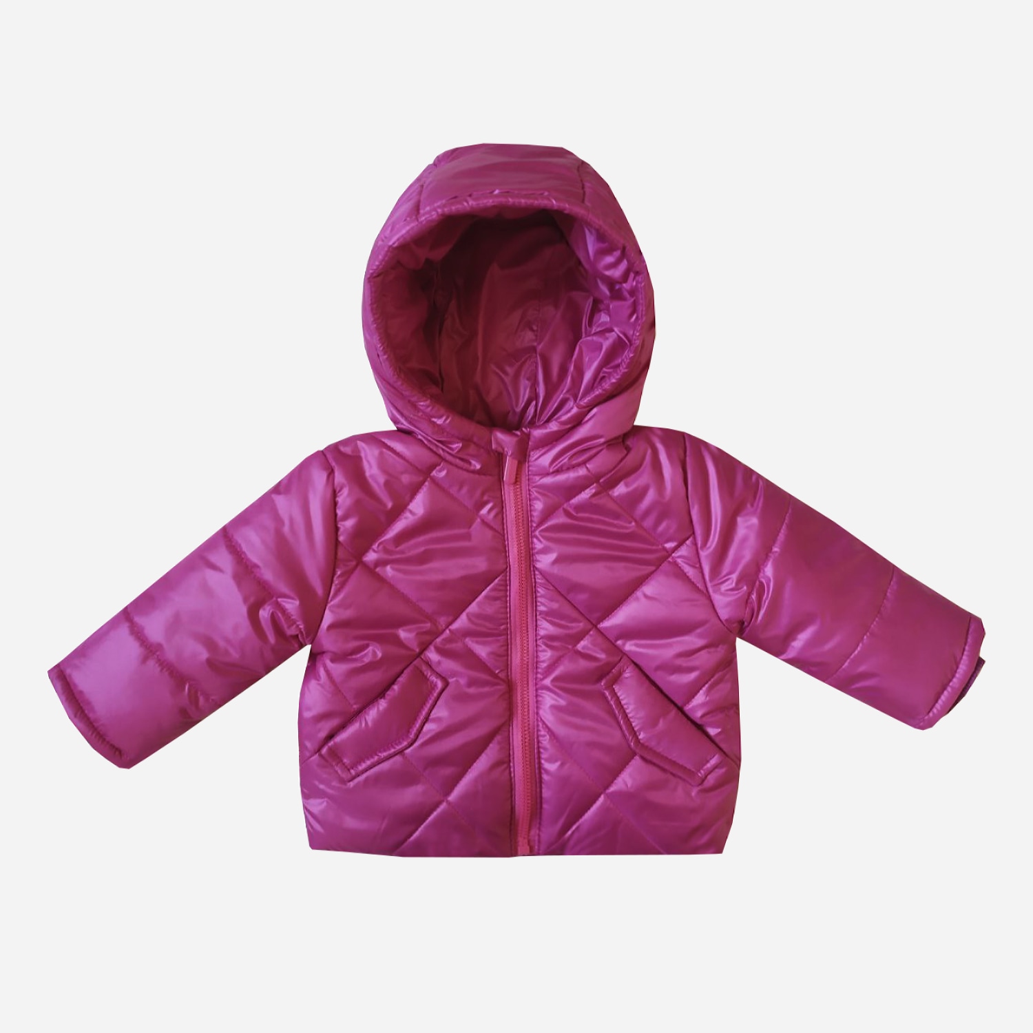 Акція на Дитяча демісезонна куртка для дівчинки Одягайко 22839 80 см Рожева від Rozetka