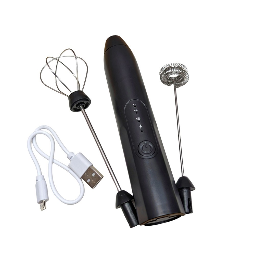 Ручной миксер капучинатор Milk Frother 2 в 1 черный портативный ...