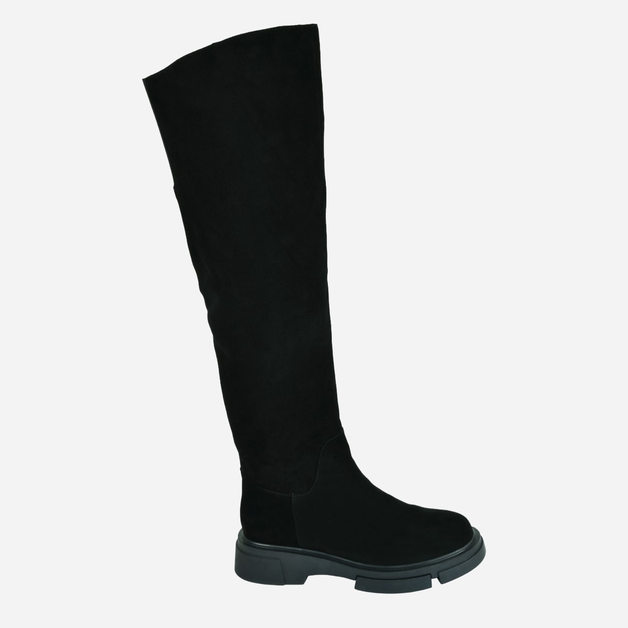 Акция на Жіночі зимові чоботи високі Big Rope BZ2407-8BM-A 37 23.8 см Чорні от Rozetka